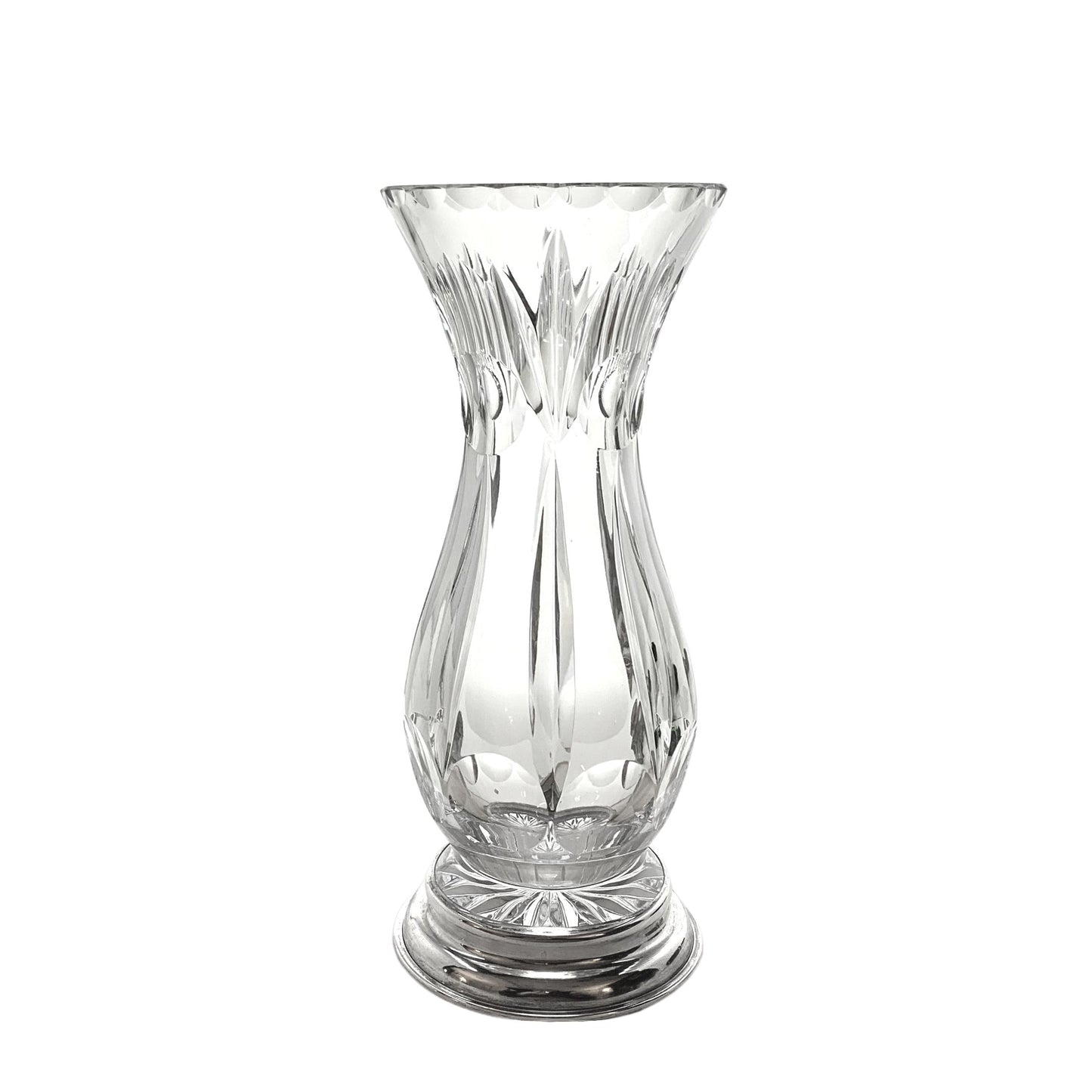 William Hutton & Sons 1915 Crystal/ Sterling Vase
