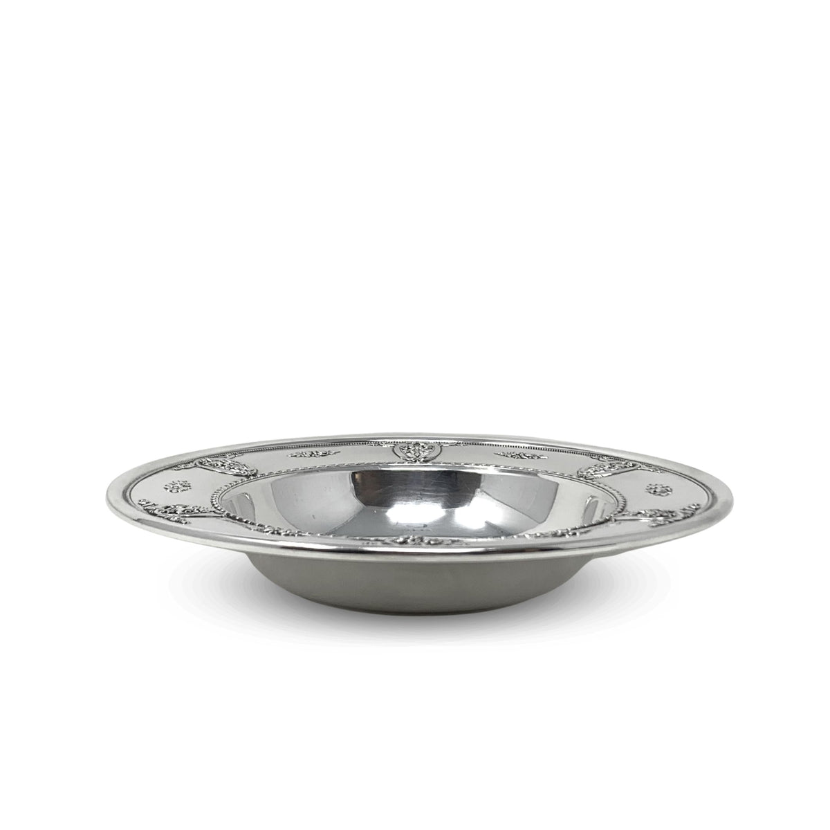 Wallace “Rose Point” Monogrammed 6.5" Sterling Bowl