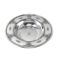 Wallace “Rose Point” Monogrammed 6.5" Sterling Bowl