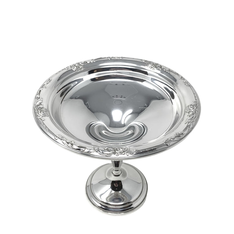 Oneida "Damask Rose" Sterling Silver Weighted Compote