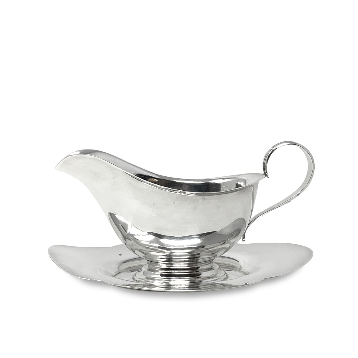 Gorham Sterling Silver Gravy Boat (709) With Attached Underplate