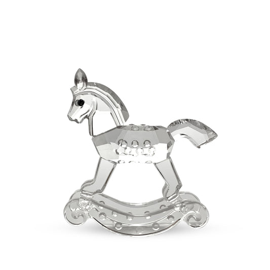 Swarovski Crystal Rocking Horse With Original Box