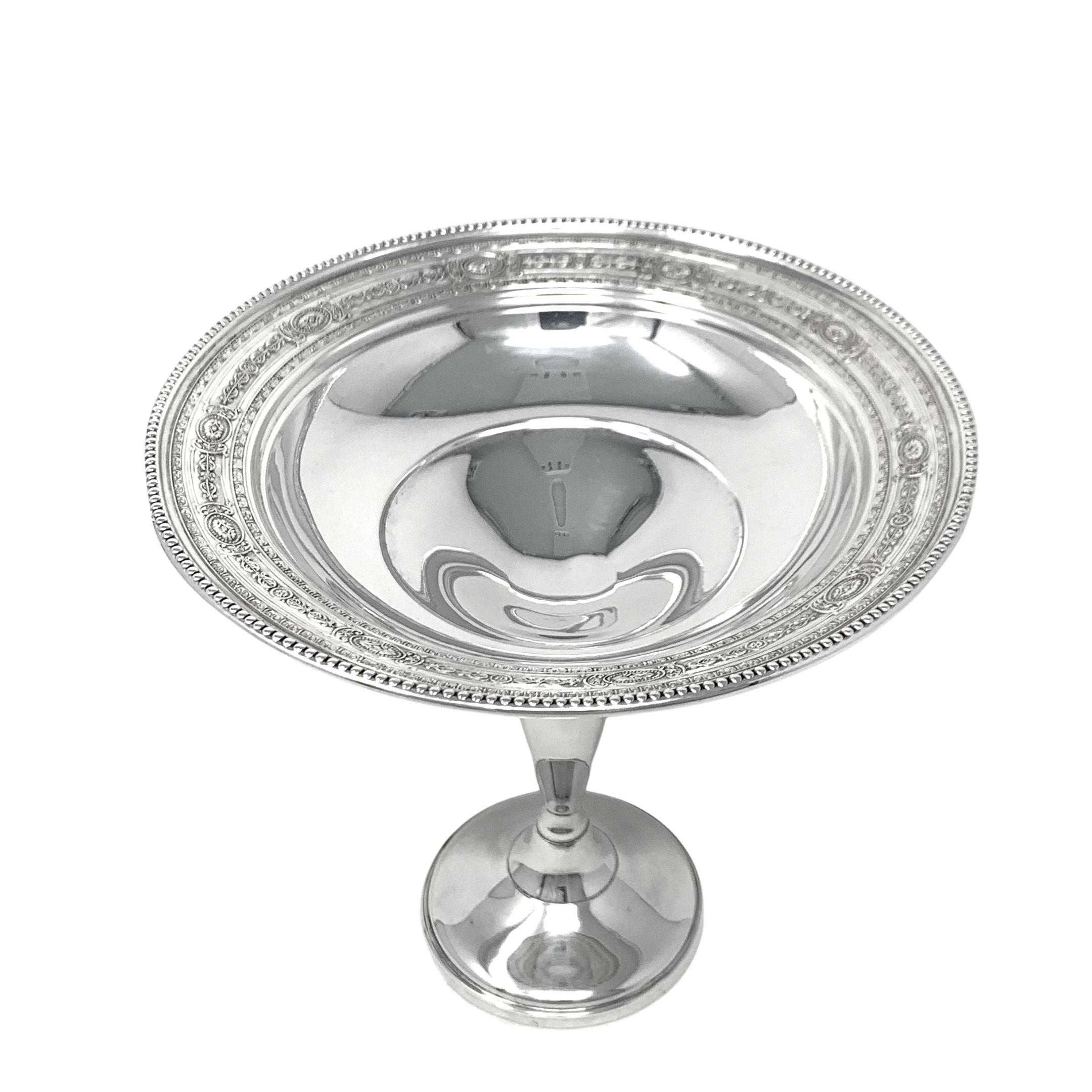 Sterling Silver Pedestal Compote Dish / Compote Glass and Weighted buying Sterling