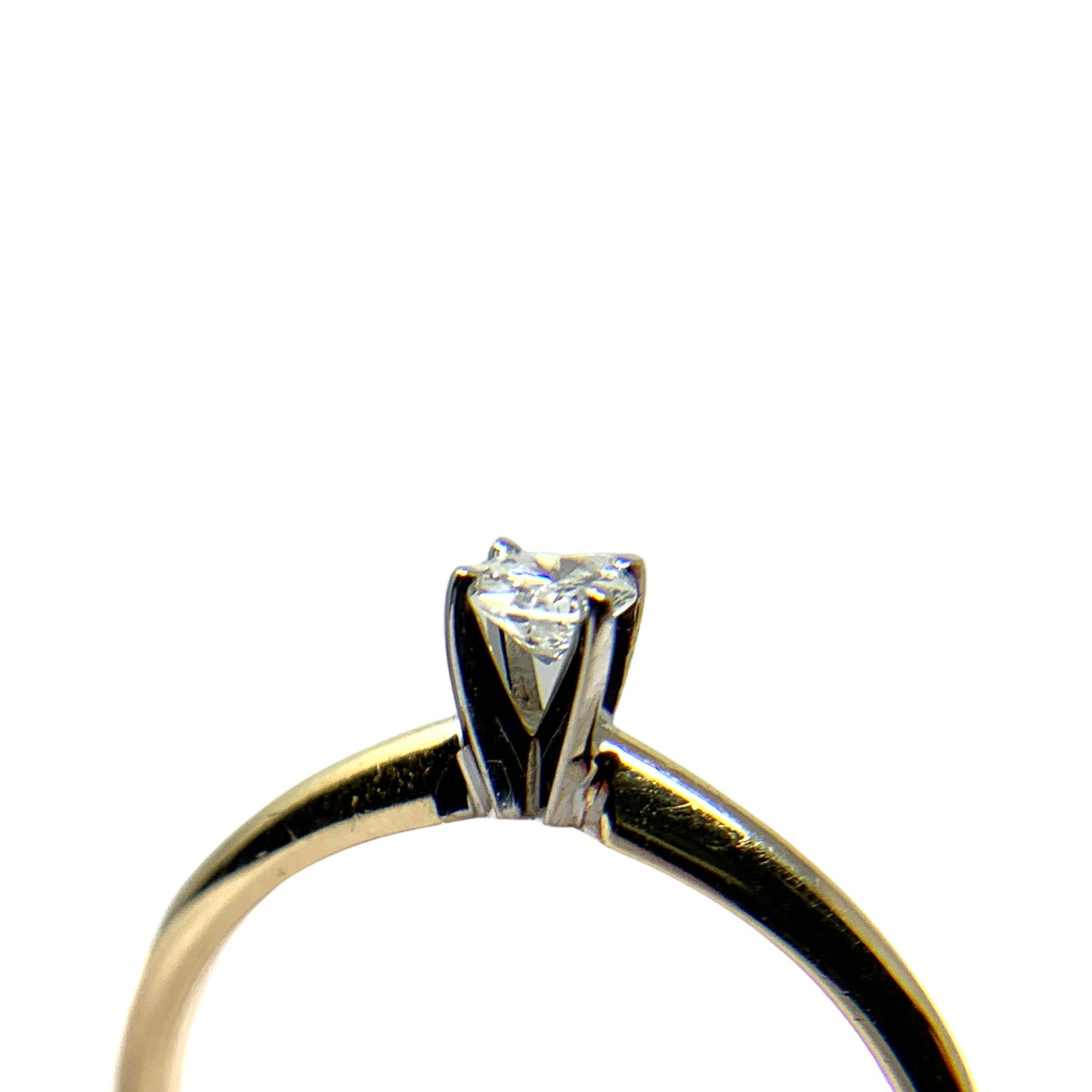 14K Gold .2ct Solitaire Diamond Ring