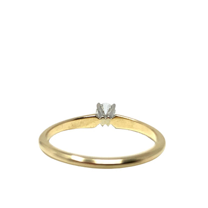 14K Gold .2ct Solitaire Diamond Ring