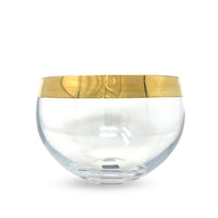 Mikasa Serenity Gold  8" Crystal Serving or Decorative Bowl