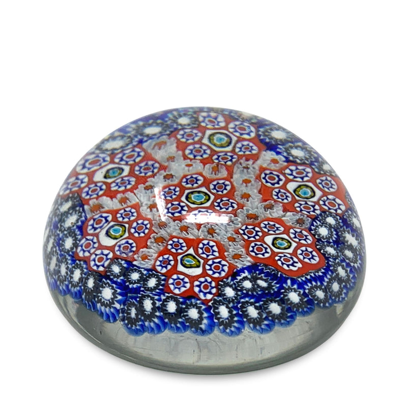 Millefiori Art Glass Paperweight