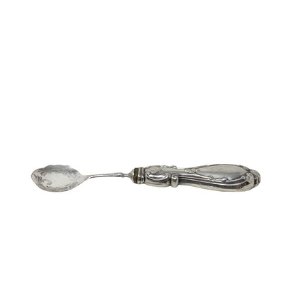 Antique Italian Sterling Silver Bonbon Spoon