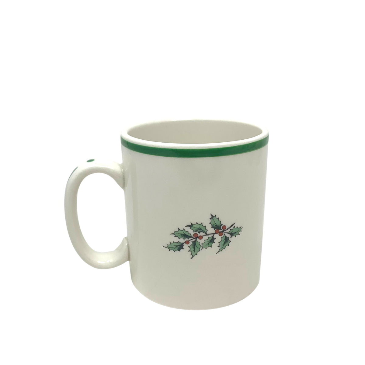 Spode Christmas Tree Green Trim Mugs (8)