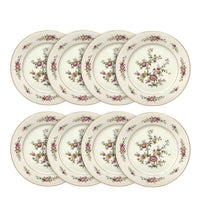 Noritake "Asian Song" Ivory China Dinner Plates (8)