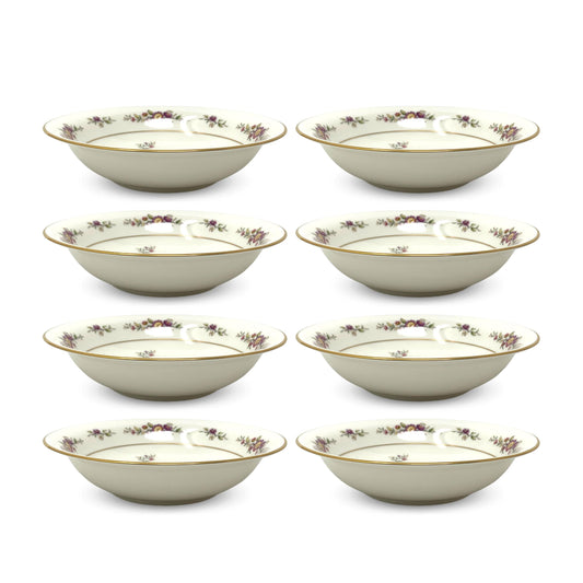 Noritake "Asian Song" Ivory Coupe Soup Bowls (8)