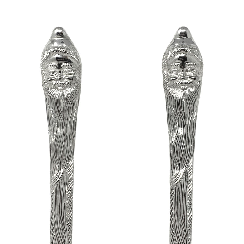 Silverplate Santa Salad Serving Spoon & Fork