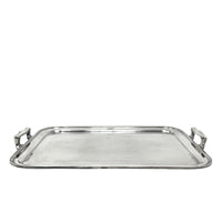 Derby Silverplate Co. Rectangular Handled Tray Monogrammed "EWH"