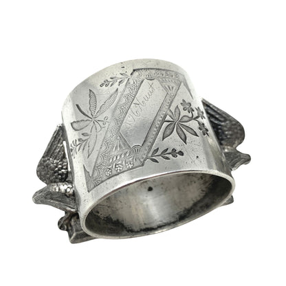 Meriden Britannia Company Double Eagle Silverplate Napkin Rings (2)