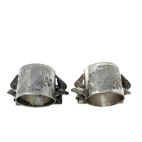 Meriden Britannia Company Double Eagle Silverplate Napkin Rings (2)