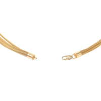 Michael Anthony 13K Gold Braided Wheat 5-Strand Love Knot Necklace & Earrings