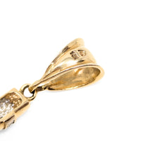 13K Two-Tone Gold 70mm Crucifix Pendant