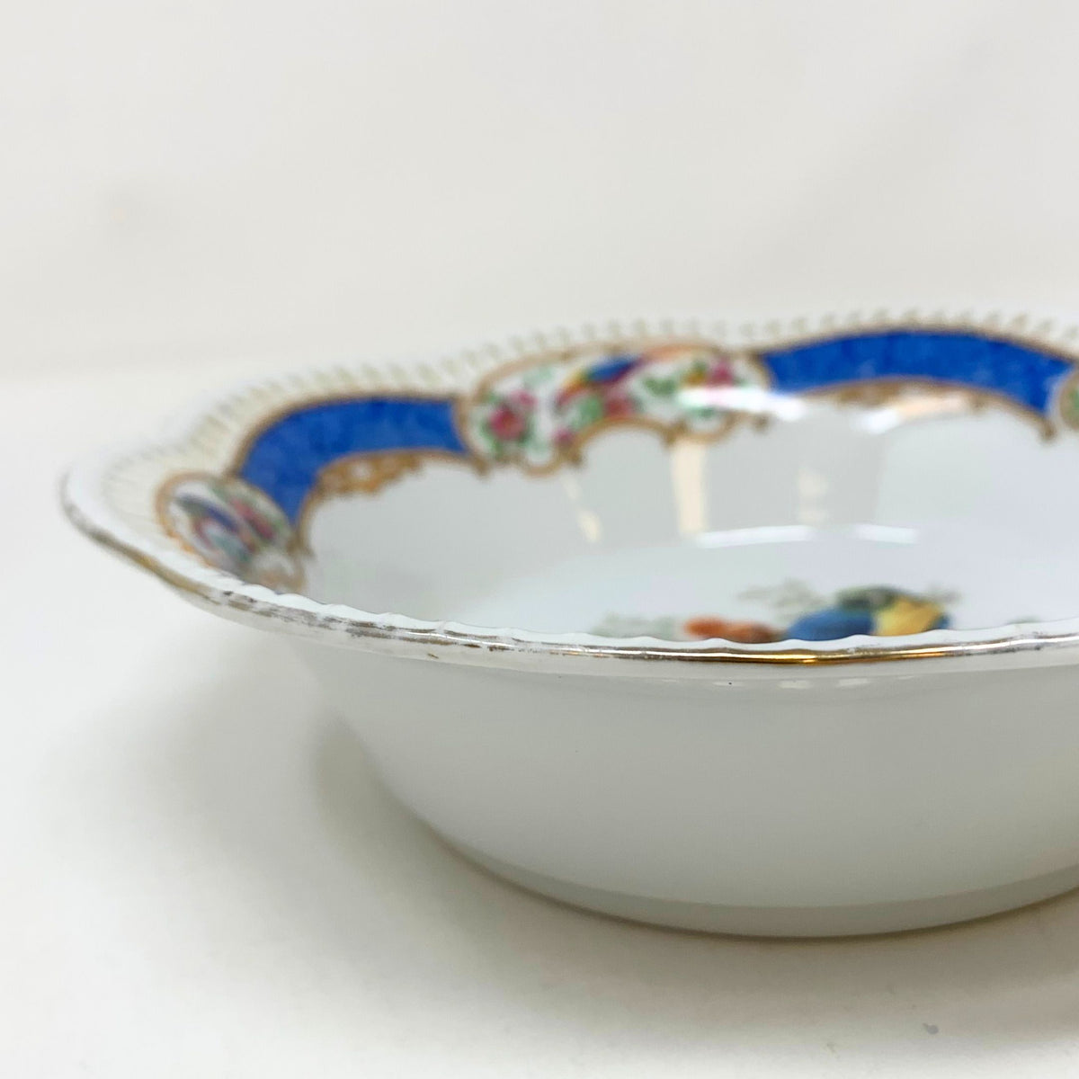 Schumann Bavarian Reticulated Porcelain Parrot Bowls (4)