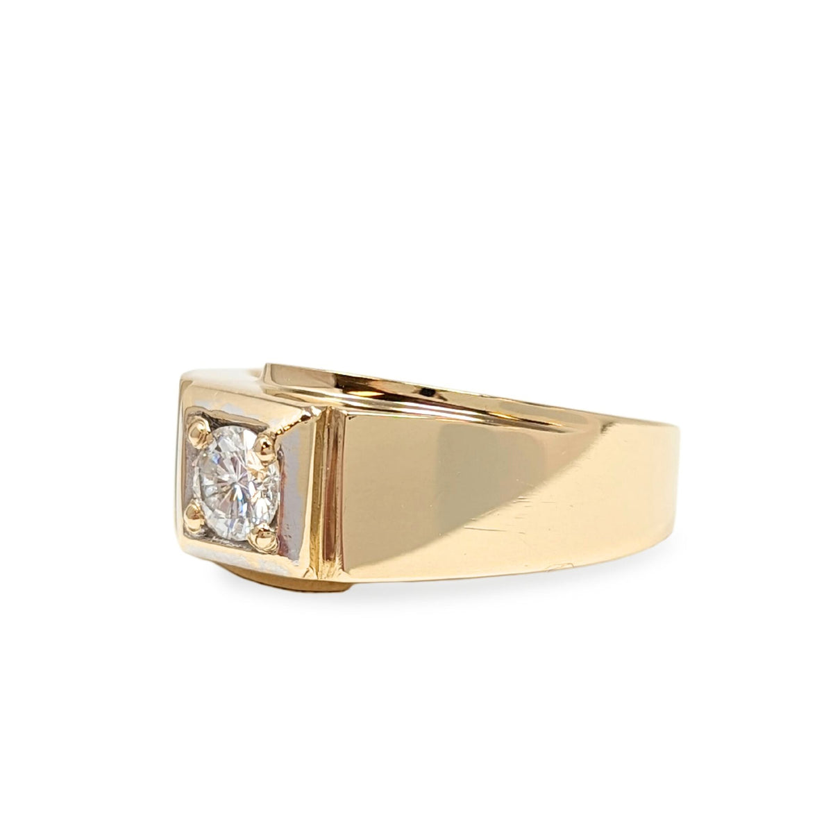 14K Gold Men's 0.5ct Diamond Ring - Size 9.5