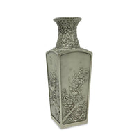 Selangor Pewter Chinoiserie 8" Four Seasons Vase