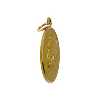 18K Gold 24mm Saint Anthony Pendant/Charm