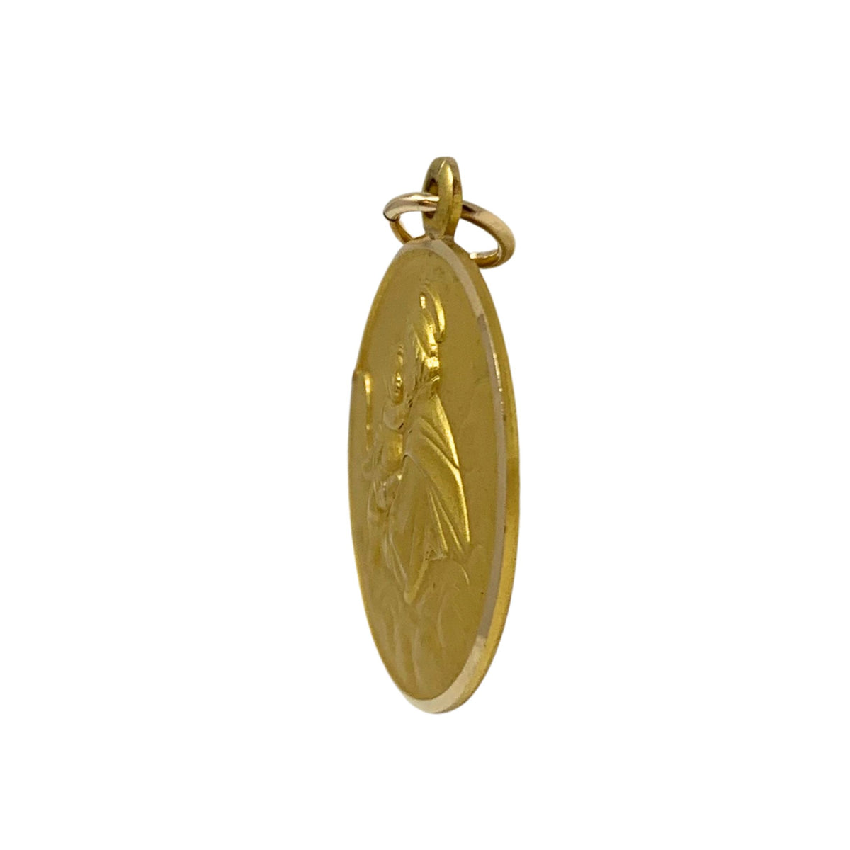 18K Gold 24mm Saint Anthony Pendant/Charm