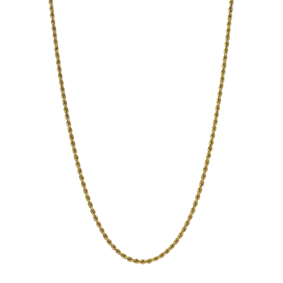 18K Gold 32” 4mm Rope Necklace (19.2g)