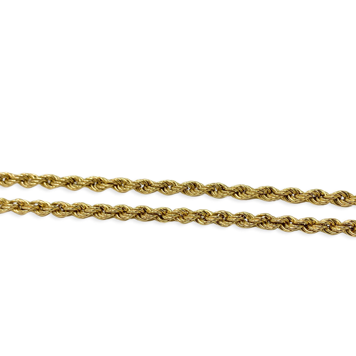 18K Gold 32” 4mm Rope Necklace (19.2g)