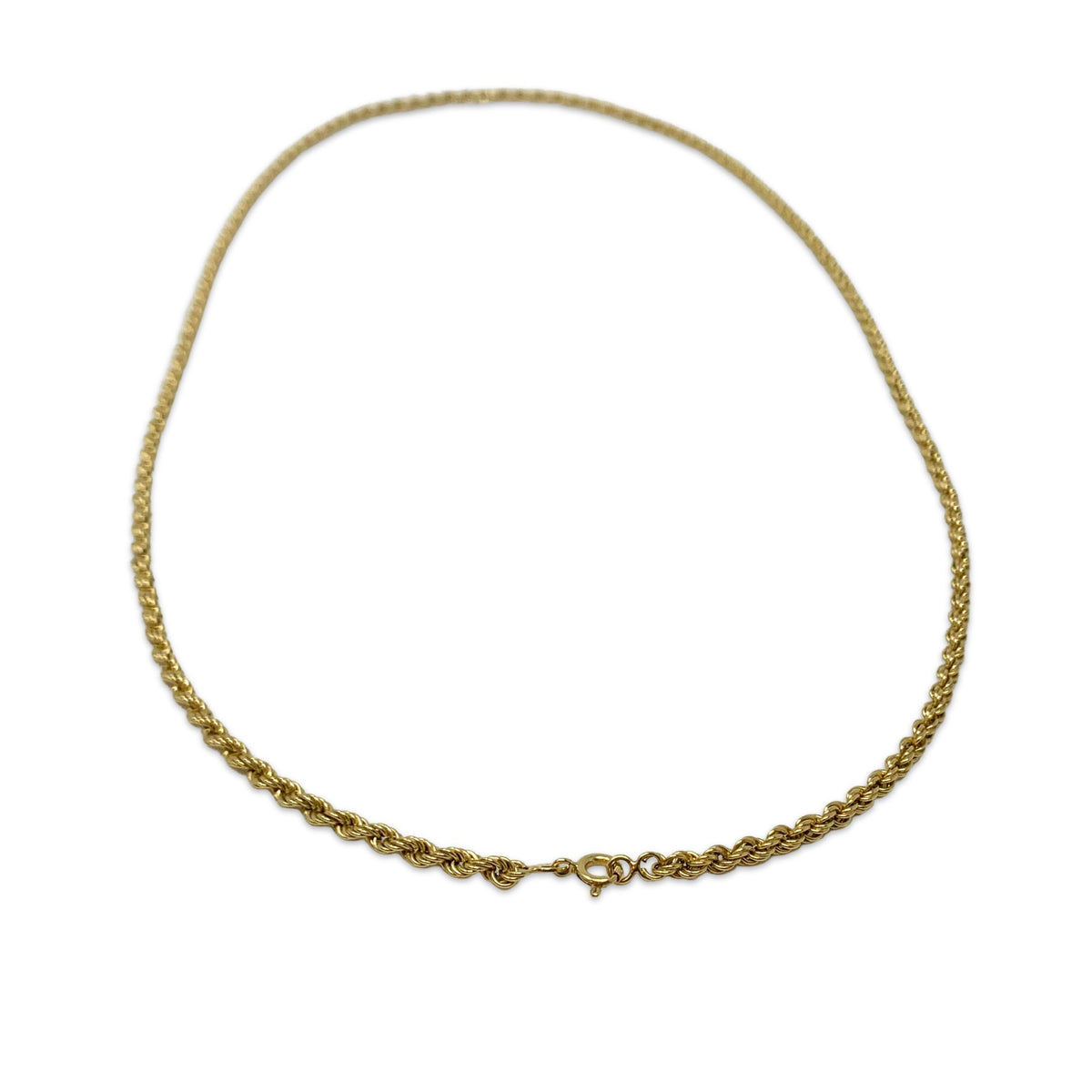 18K Gold 32” 4mm Rope Necklace (19.2g)