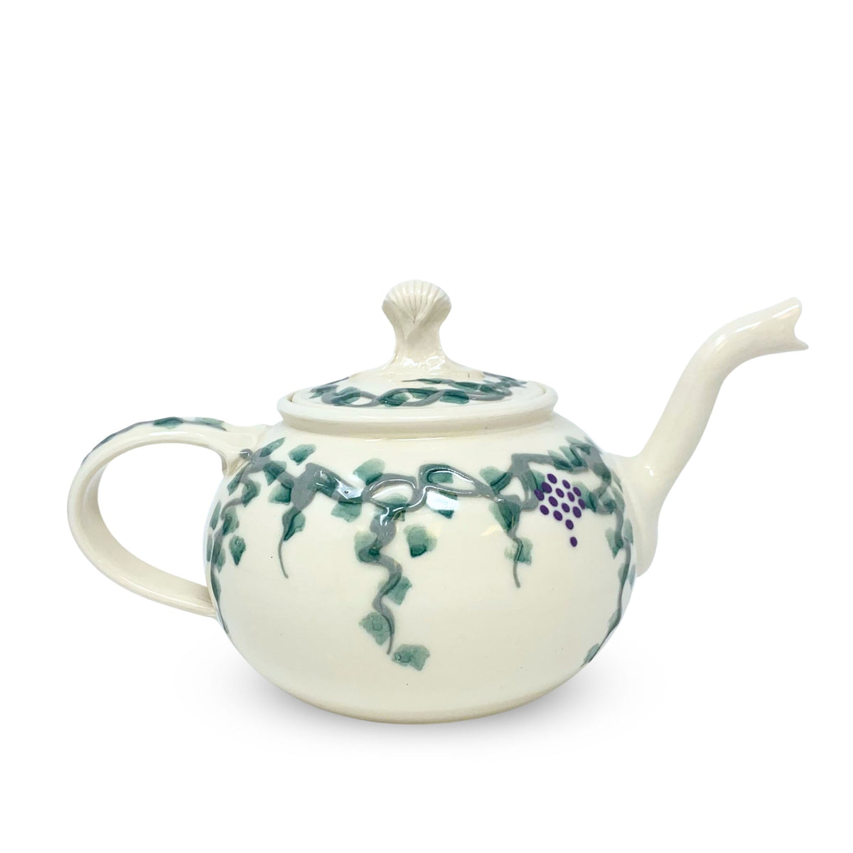 Barefoot Pottery Grapevine Lidded Teapot