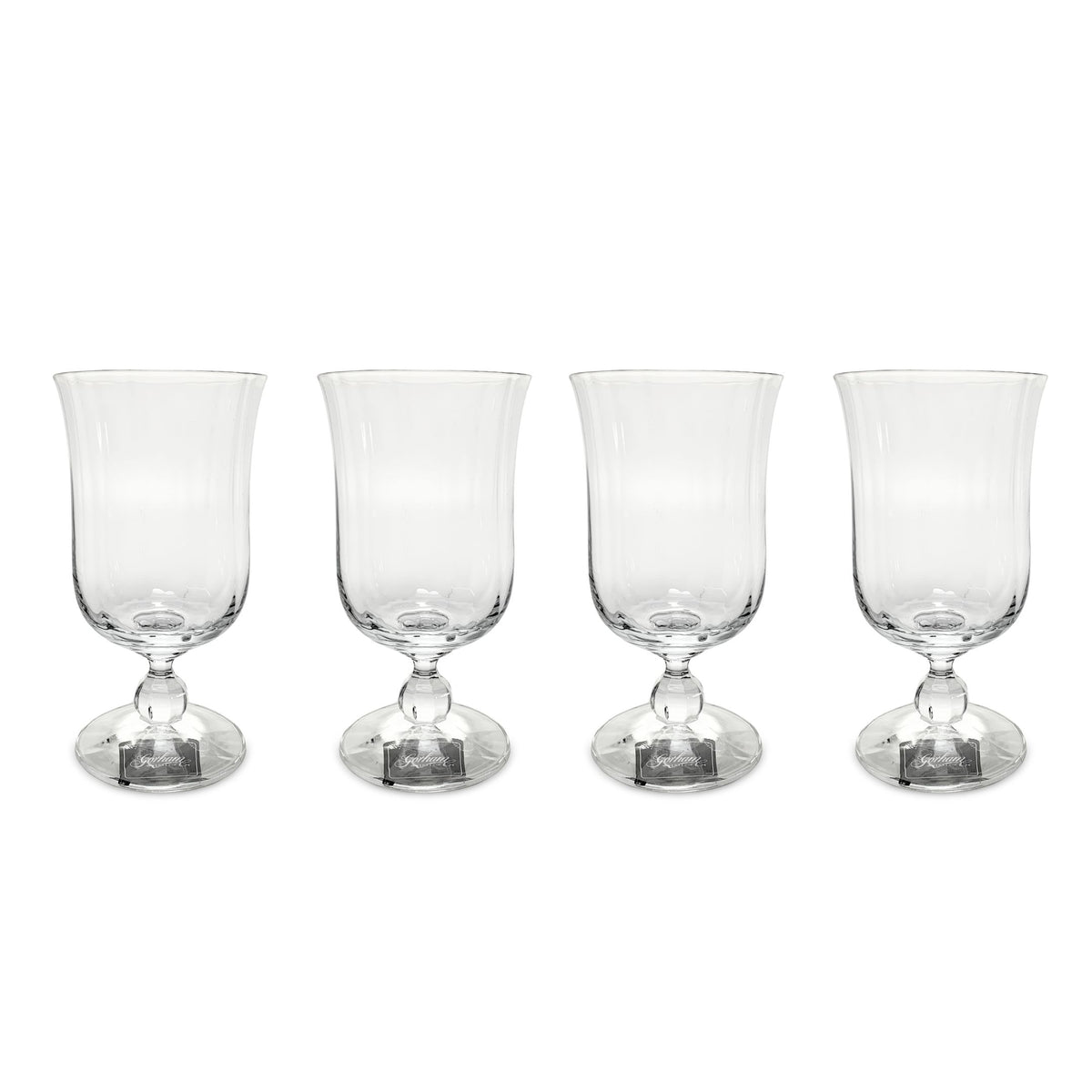 Gorham Crystal "Aurora" Water Goblets (4)