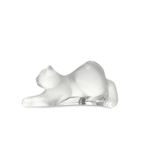 Lalique Crystal France "Stretching Kitten" Figurine