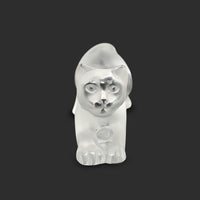 Lalique Crystal France "Stretching Kitten" Figurine