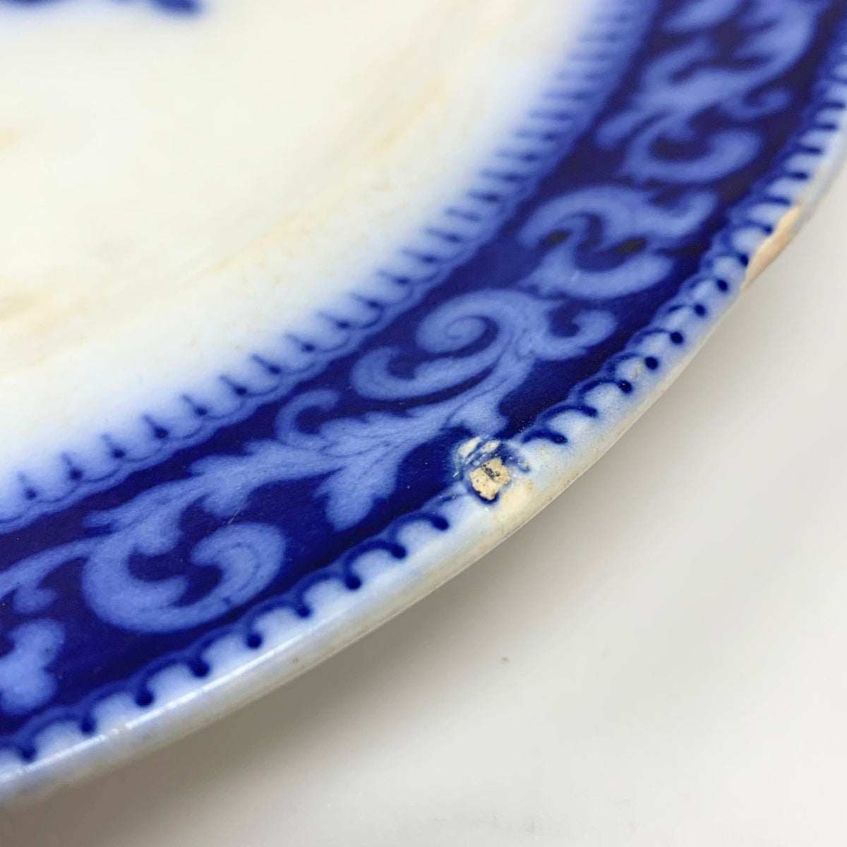 Charles Meigh & Son Flow Blue Dinner Plate