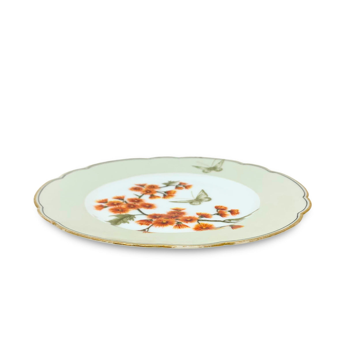 Hand Painted Haviland & Co. Wildflower & Butterfly Plates ca. 1870 (Set of 12)