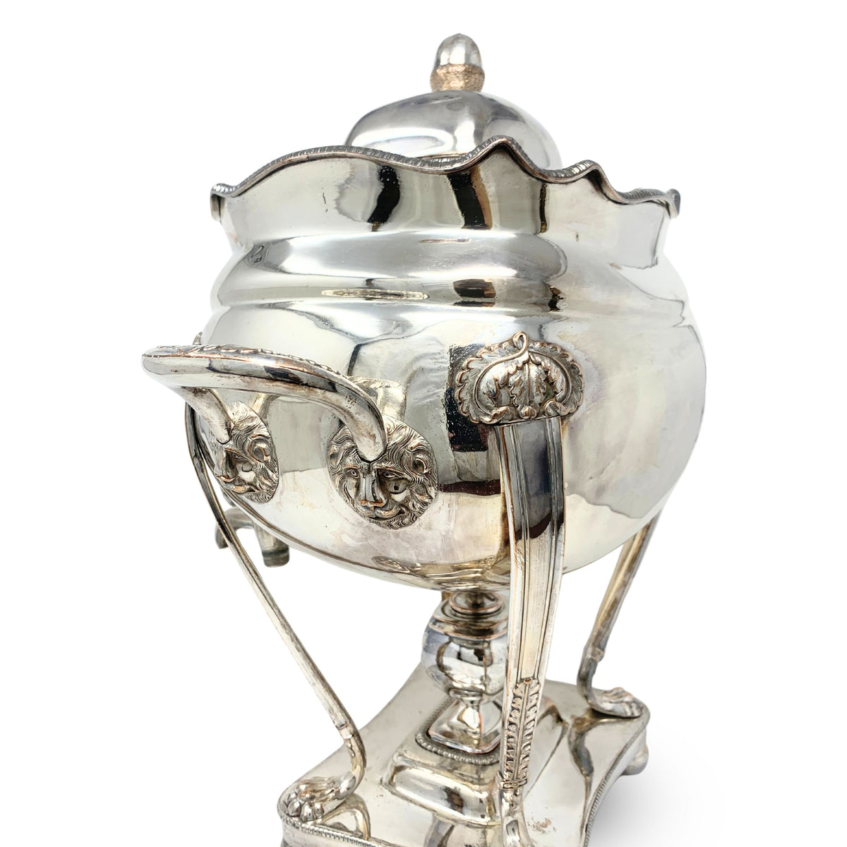 Dan Holy, Parker & Co. England 19th Century Silverplate Samovar