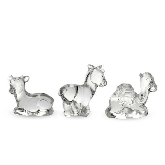 Marquis by Waterford Crystal Nativity Donkey, Camel, & Cow (3pcs)
