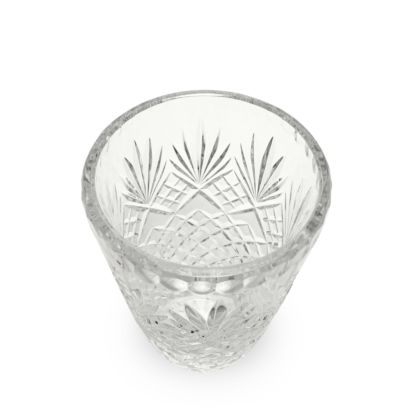 Polish Hand Cut 8" Crystal Vase