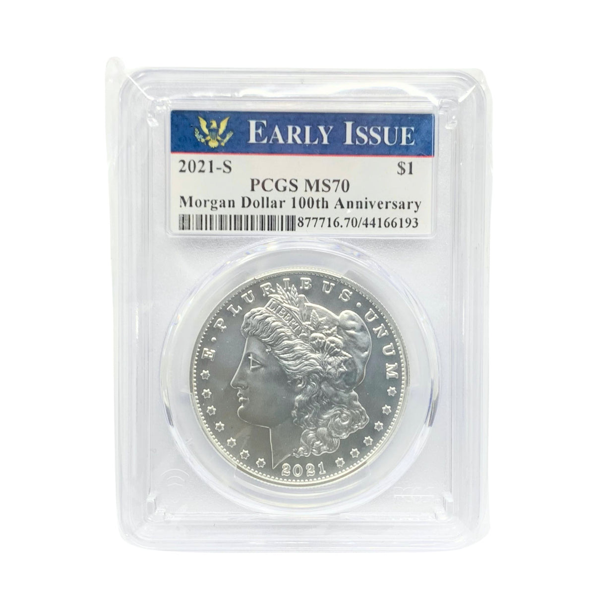 2021-S PCGS MS70 Morgan Dollar 100th Anniv Early Issue