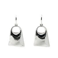 Bat Ami Israel Sterling Electroform Slide Hoop Earrings