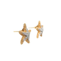 Denny Wong 14K Gold Starfish Diamond Earrings