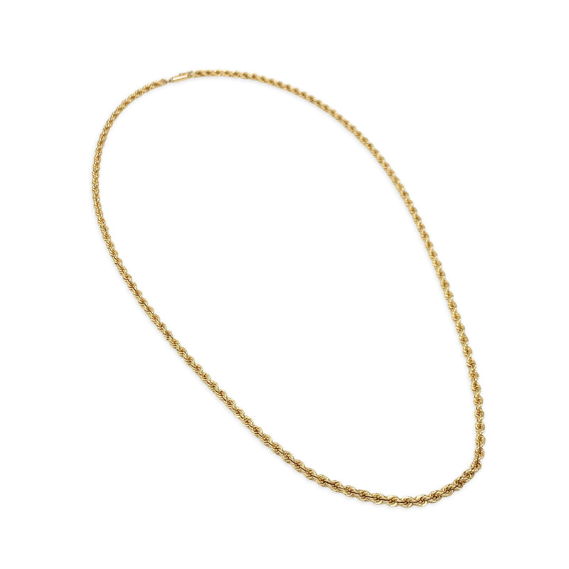 14K Solid Gold 30" Rope Chain