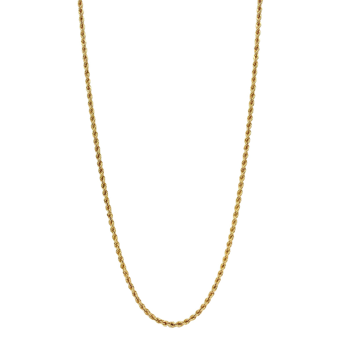 14K Solid Gold 30" Rope Chain