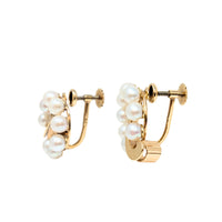 14K Gold Pearl Screw-Back Earrings