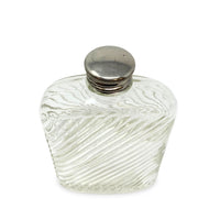 Ribbed Glass Universal Hip Flask Pat. 1927