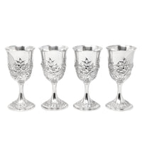 S. Kirk & Son "Repousse" Sterling Silver Water Goblets (4)