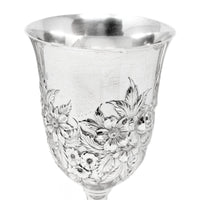 S. Kirk & Son "Repousse" Sterling Silver Water Goblets (4)