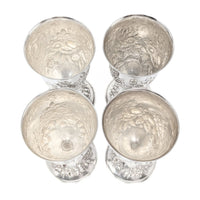 S. Kirk & Son "Repousse" Sterling Silver Water Goblets (4)