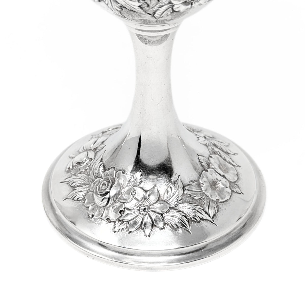S. Kirk & Son "Repousse" Sterling Silver Water Goblets (4)