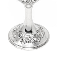 S. Kirk & Son "Repousse" Sterling Silver Water Goblets (4)